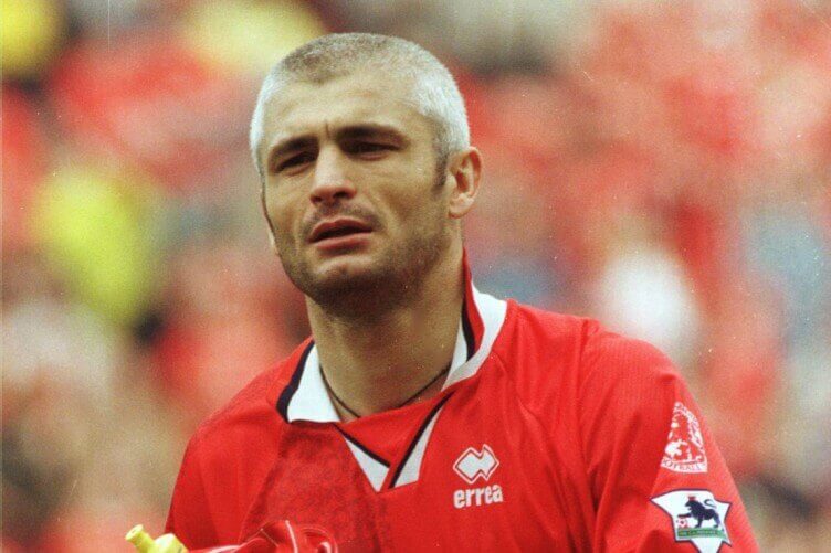 THE WHITE FEATHER'. Italian football legend FABRIZIO RAVANELLI