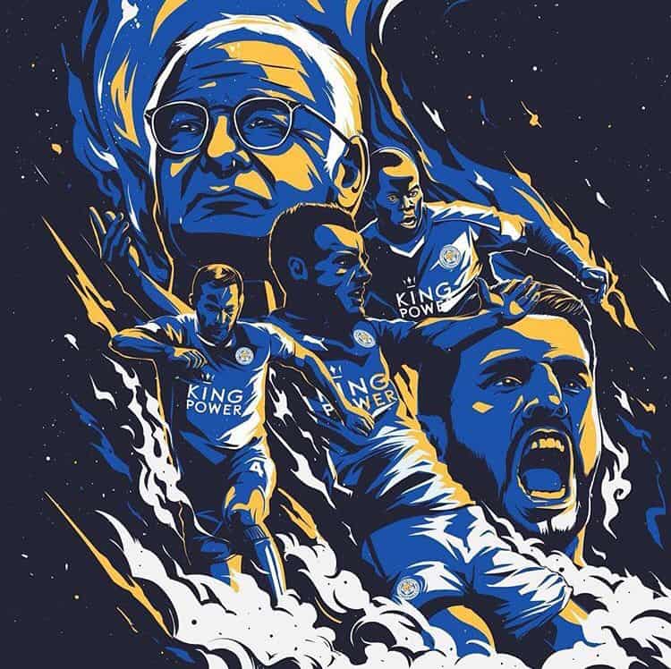 Leicester Win the League Illustration